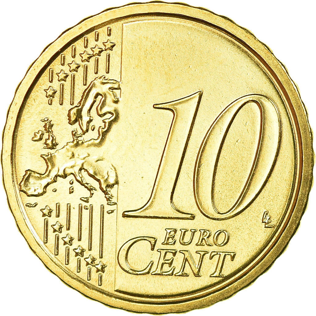 San Marino, 10 Euro Cent, 2012, UNZ, Messing, KM:482