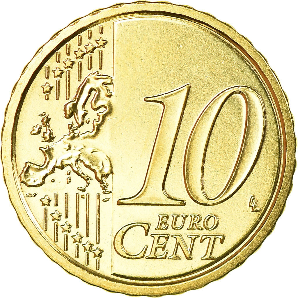 San Marino, 10 Euro Cent, 2012, MS(63), Brass, KM:482