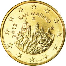 San Marino, 50 Euro Cent, 2012, MS(63), Brass, KM:484