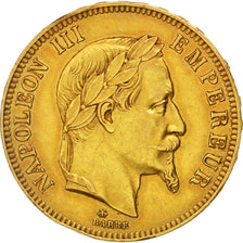 FRANCE, Napoléon III, 100 Francs, 1867, Paris, KM #802.1, AU(50-53), Gold, G...