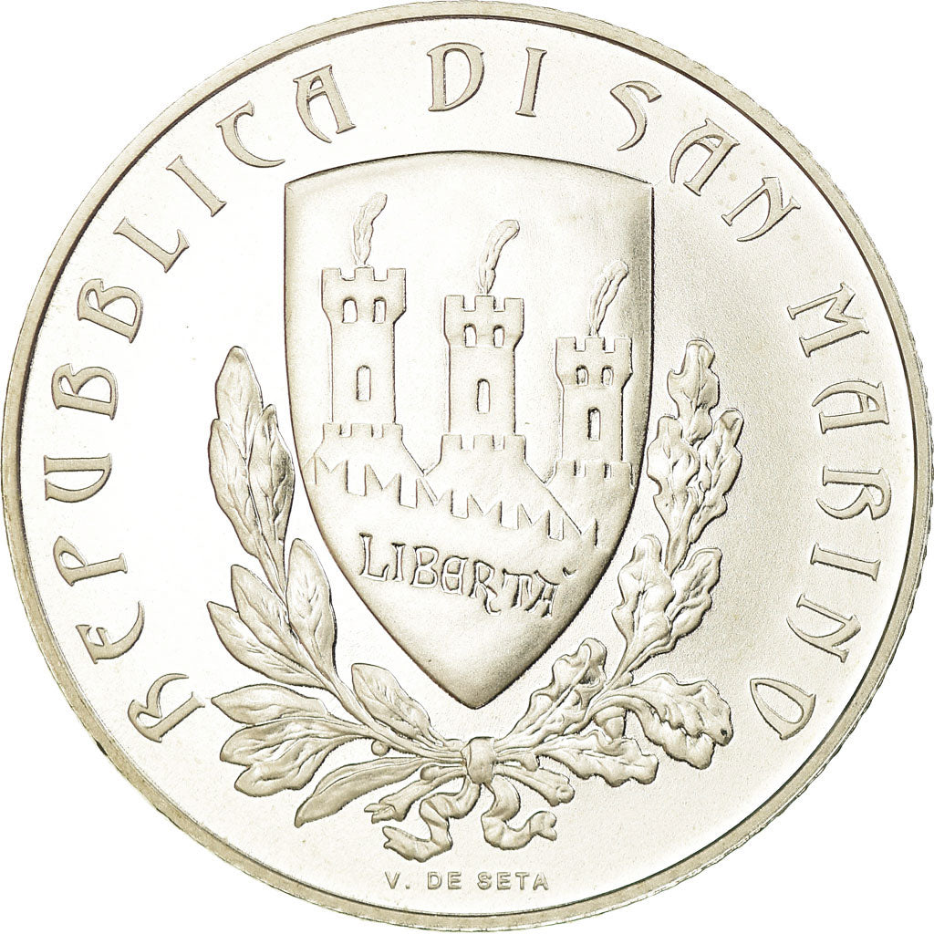 San Marino, 5 Euro, Giovanni Pascoli, 2012, SPL, Argento, KM:520