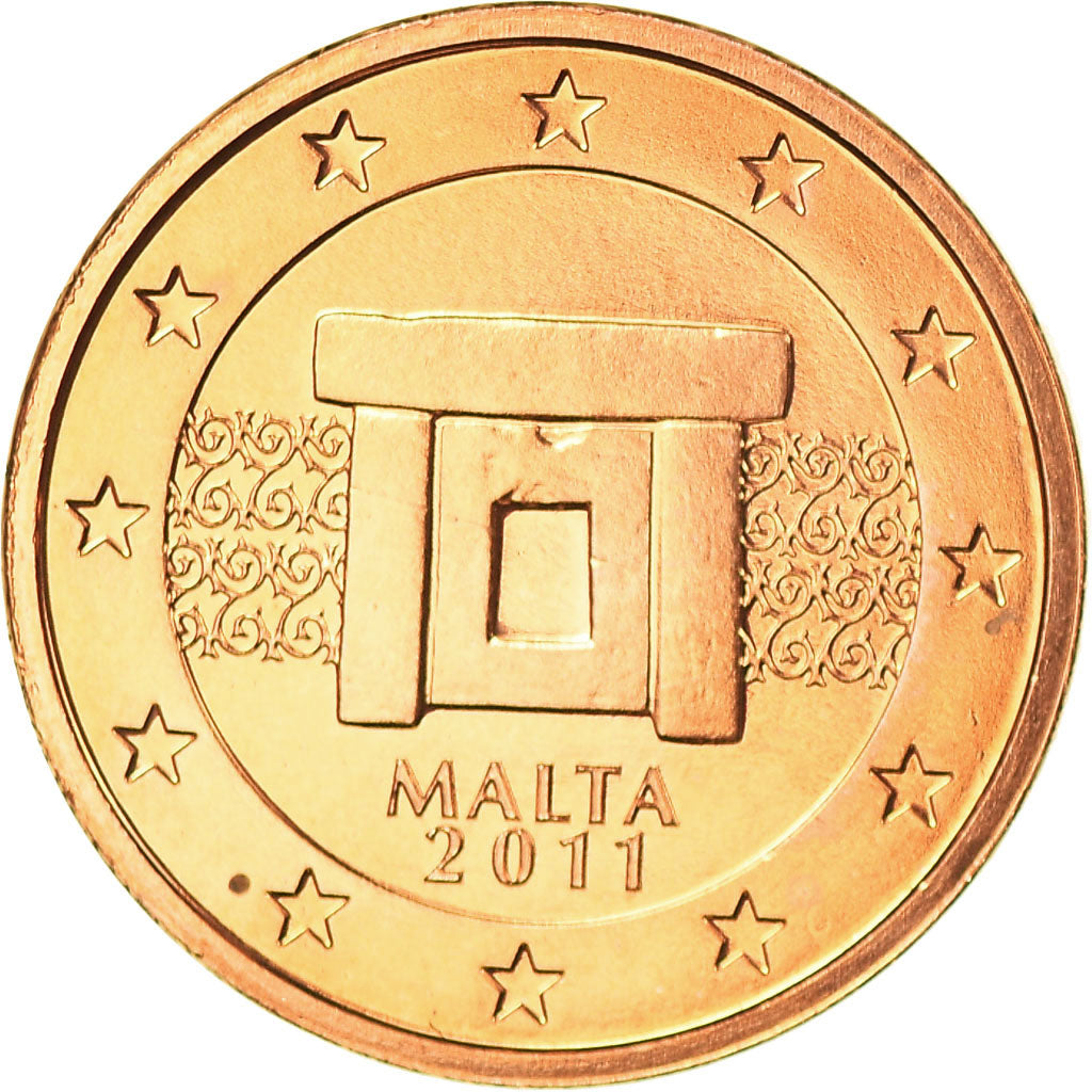 Malte, Euro Cent, 2011, SPL, Copper Plated Steel, KM:125