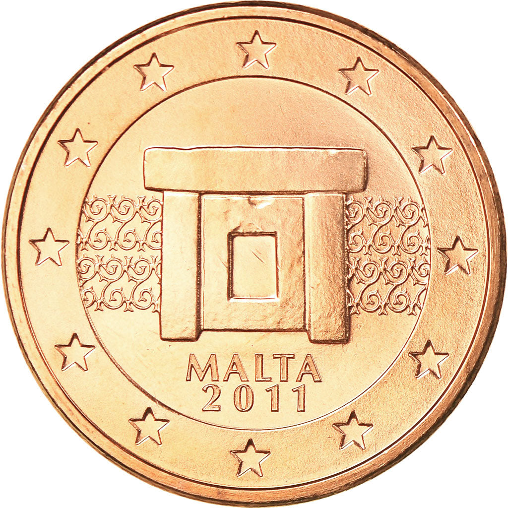 Malta, 5 Euro Cent, 2011, UNC-, Copper Plated Steel, KM:127