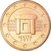 Malta, 5 Euro Cent, 2011, UNC-, Copper Plated Steel, KM:127