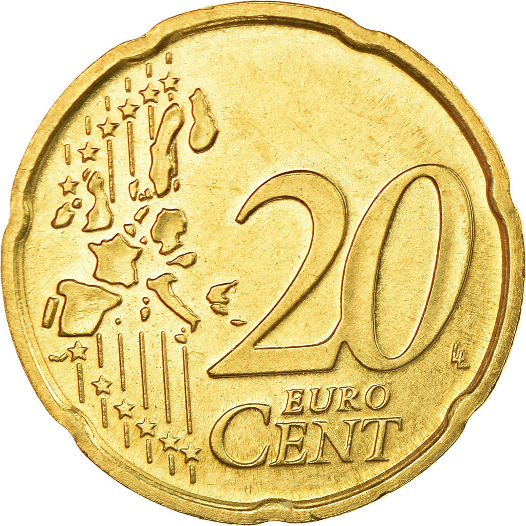 San Marino, 20 Euro Cent, 2003, AU(55-58), Brass, KM:444