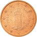 San Marino, Euro Cent, 2004, AU(55-58), Aço Cromado a Cobre, KM:440