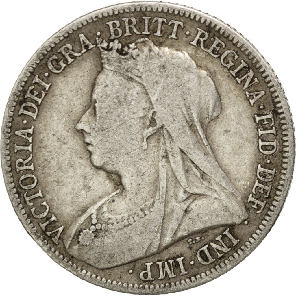 GREAT BRITAIN, Shilling, 1899, KM #780, VF(30-35), Silver, 23.5, 5.56