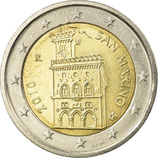 San Marino, 2 Euro, 2010, AU(55-58), Bi-Metallic, KM:486