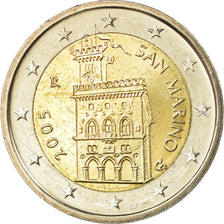 San Marino, 2 Euro, 2005, MS(63), Bi-Metallic, KM:447