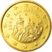 San Marino, 50 Euro Cent, 2003, MS(63), Latão, KM:445