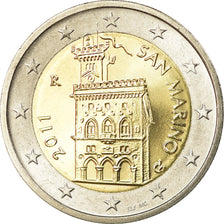 San Marino, 2 Euro, 2011, MS(65-70), Bi-Metallic, KM:486