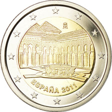 Spanien, 2 Euro, Grenade, 2011, Proof, STGL, Bi-Metallic, KM:1184