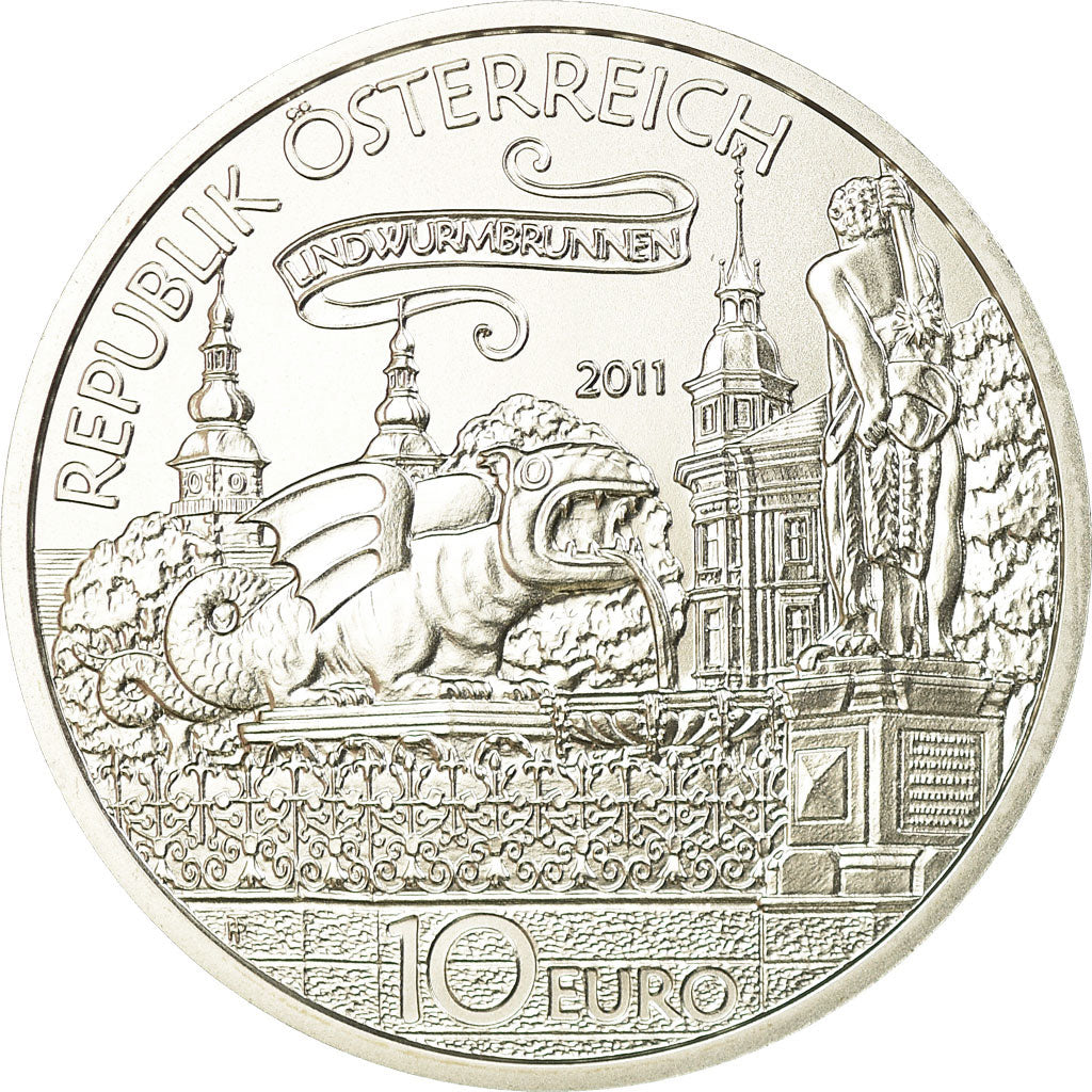 Austria, 10 Euro, Klagenfurt, 2011, FDC, Argento, KM:3197