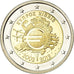 Cypr, 2 Euro, 10 ans de l'Euro, 2012, Proof, MS(65-70), Bimetaliczny, KM:97