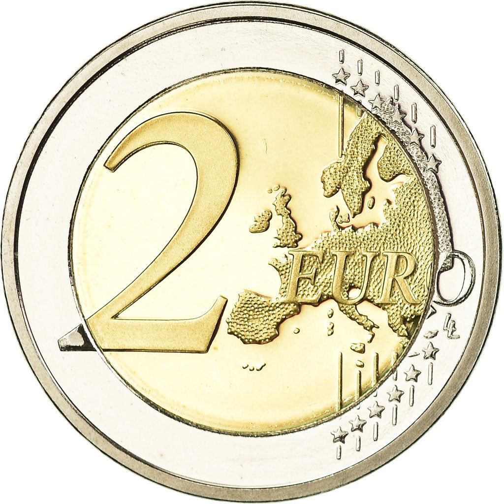 Cyprus, 2 Euro, 10 ans de l'Euro, 2012, Proof, MS(65-70), Bi-Metallic, KM:97