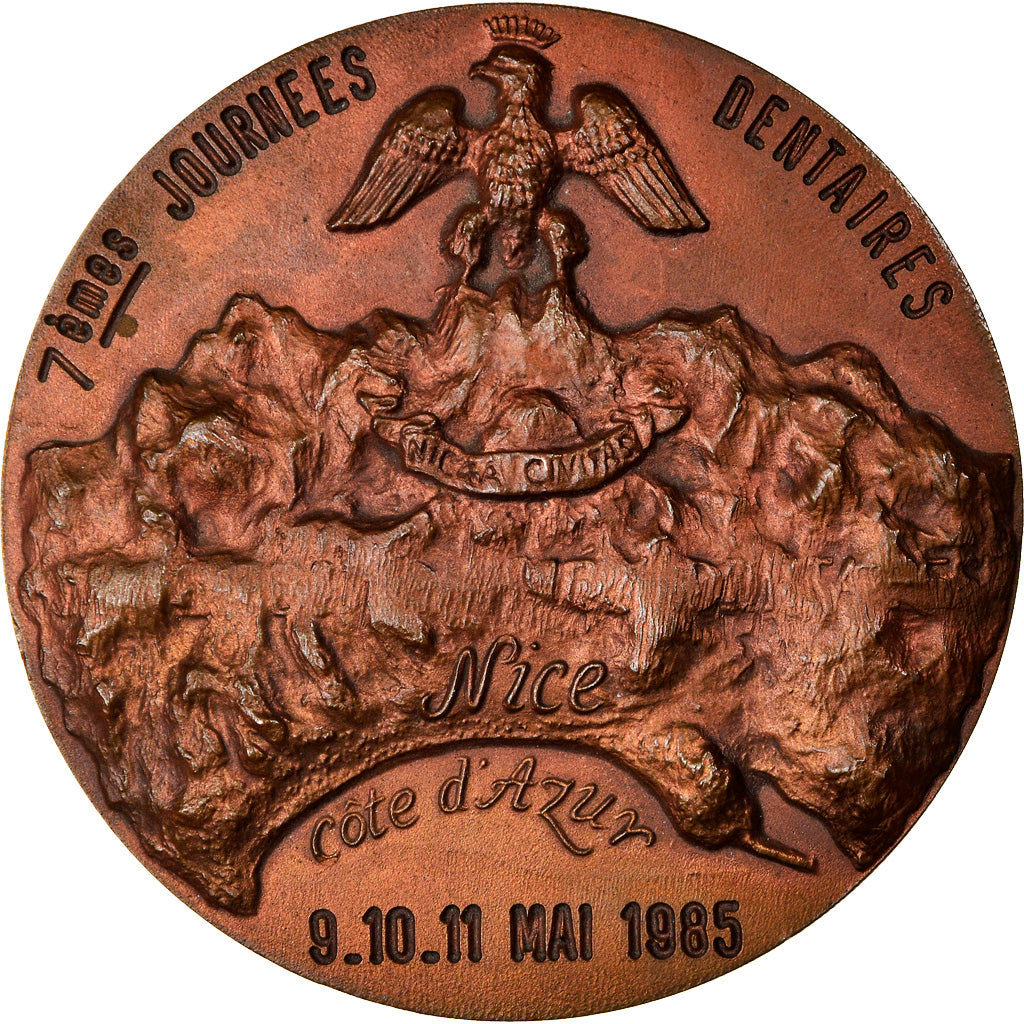 Francja, Medal, 7ème Journées Dentaires, Nice, Côte d'Azur, Medycyna, 1983