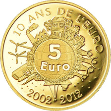 Francia, 5 Euro, 2012, Proof, FDC, Oro, Gadoury:EU525, KM:1890