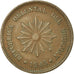 Coin, Uruguay, 2 Centesimos, 1943, Santiago, EF(40-45), Copper-Tin-Zinc, KM:20a