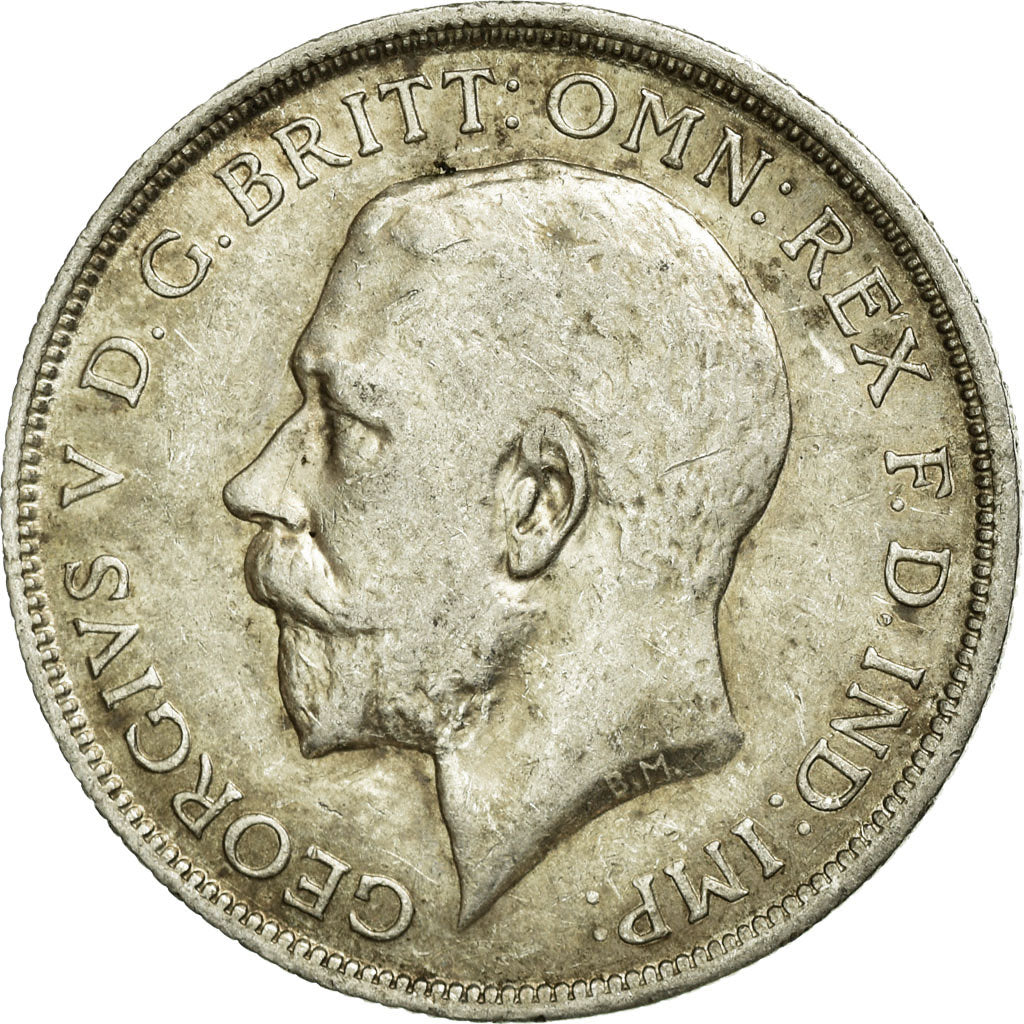 Coin, Great Britain, George V, Florin, Two Shillings, 1918, EF(40-45), Silver