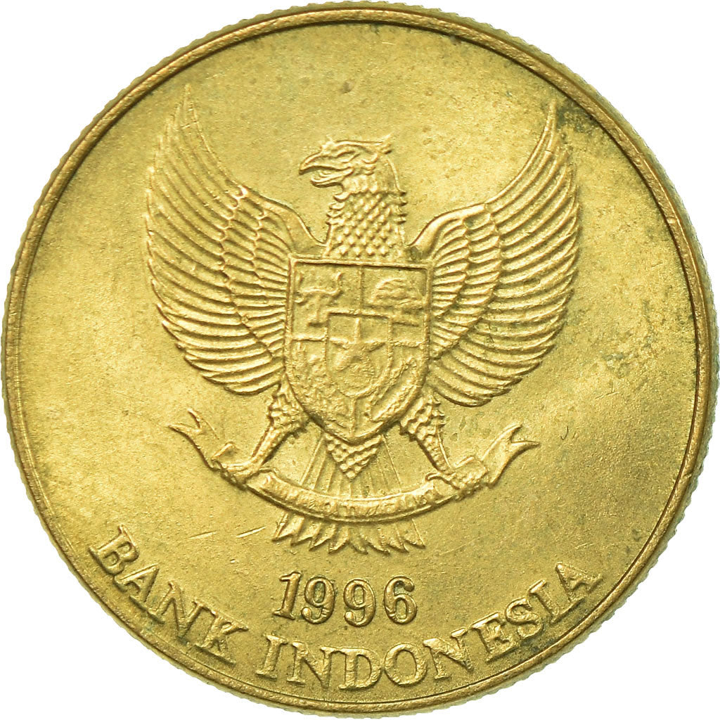 Coin, Indonesia, 50 Rupiah, 1996, EF(40-45), Aluminum-Bronze, KM:52