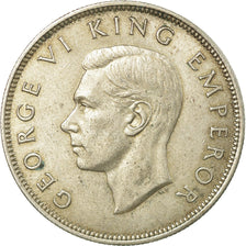 Moneta, Nuova Zelanda, George VI, 1/2 Crown, 1943, BB, Argento, KM:11