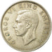 Moneta, Nuova Zelanda, George VI, 1/2 Crown, 1943, BB, Argento, KM:11