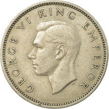 Moneta, Nuova Zelanda, George VI, Shilling, 1947, BB, Rame-nichel, KM:9a