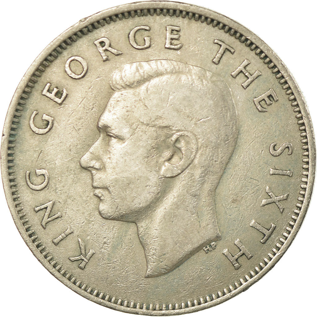 Coin, New Zealand, George VI, Florin, 1948, EF(40-45), Copper-nickel, KM:18
