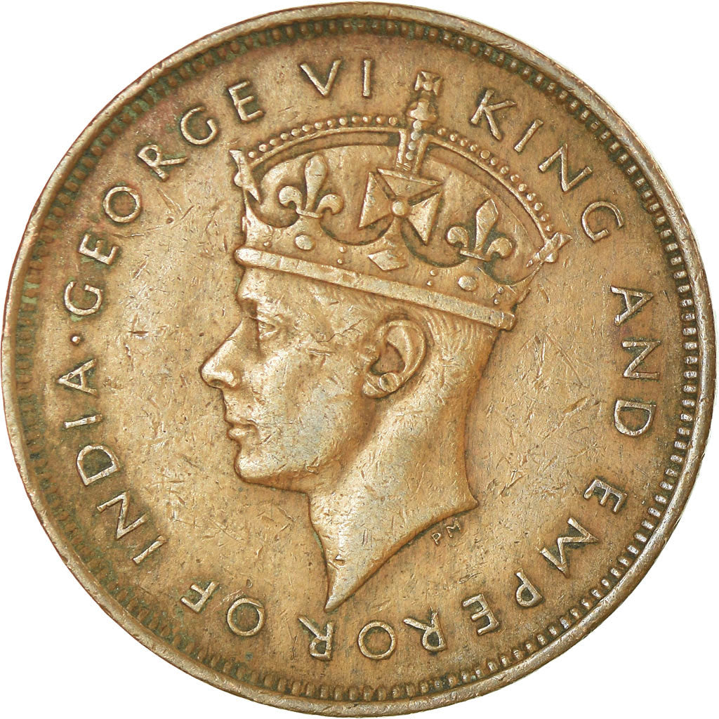 Moneta, Mauritius, George VI, 5 Cents, 1944, Pretoria, BB, Bronzo, KM:20