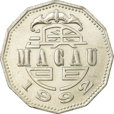 Moneta, Macau, 5 Patacas, 1992, British Royal Mint, SPL-, Rame-nichel, KM:56