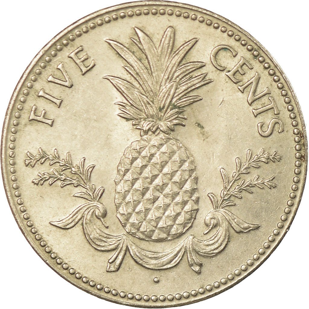 Münze, Bahamas, Elizabeth II, 5 Cents, 1975, Franklin Mint, VZ, Copper-nickel