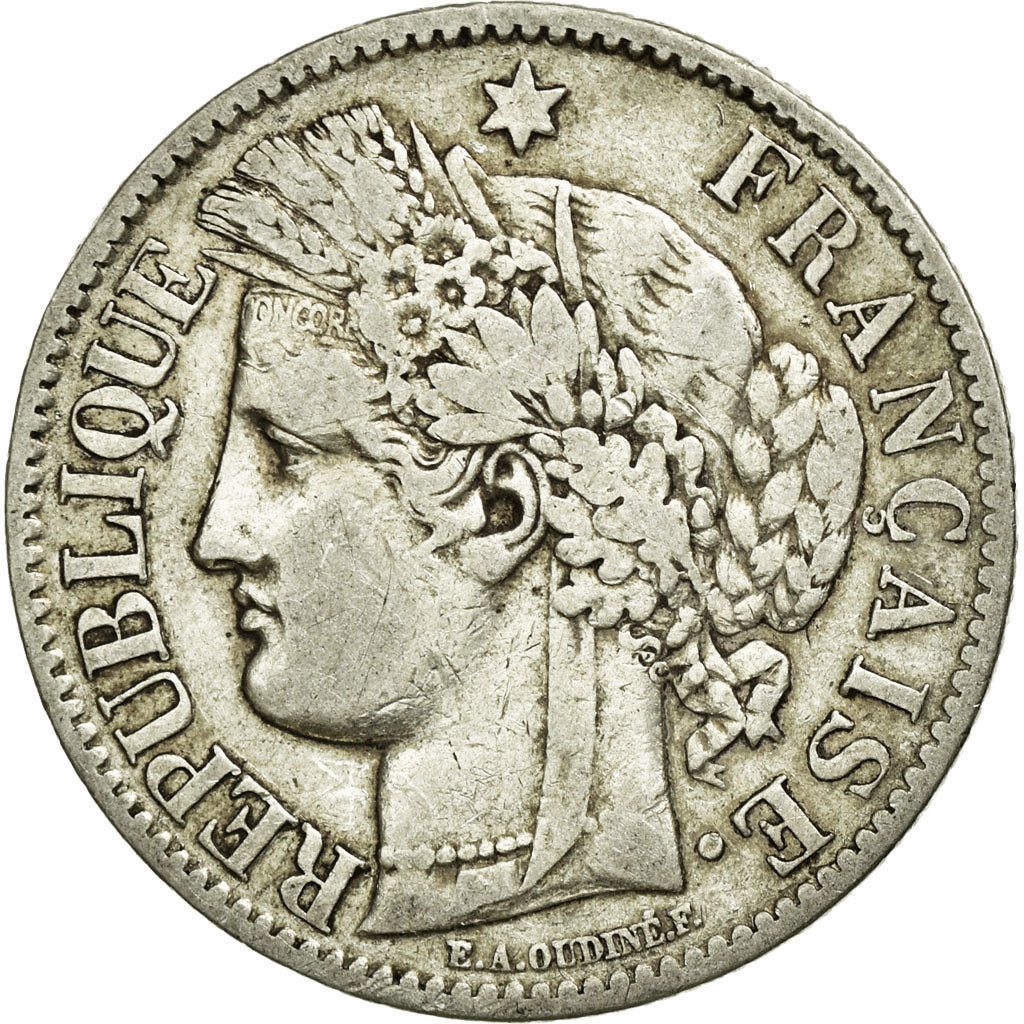 Monnaie, France, Cérès, 2 Francs, 1887, Paris, TB+, Argent, KM:817.1