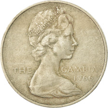 Coin, GAMBIA, THE, 4 Shillings, 1966, EF(40-45), Copper-nickel, KM:6