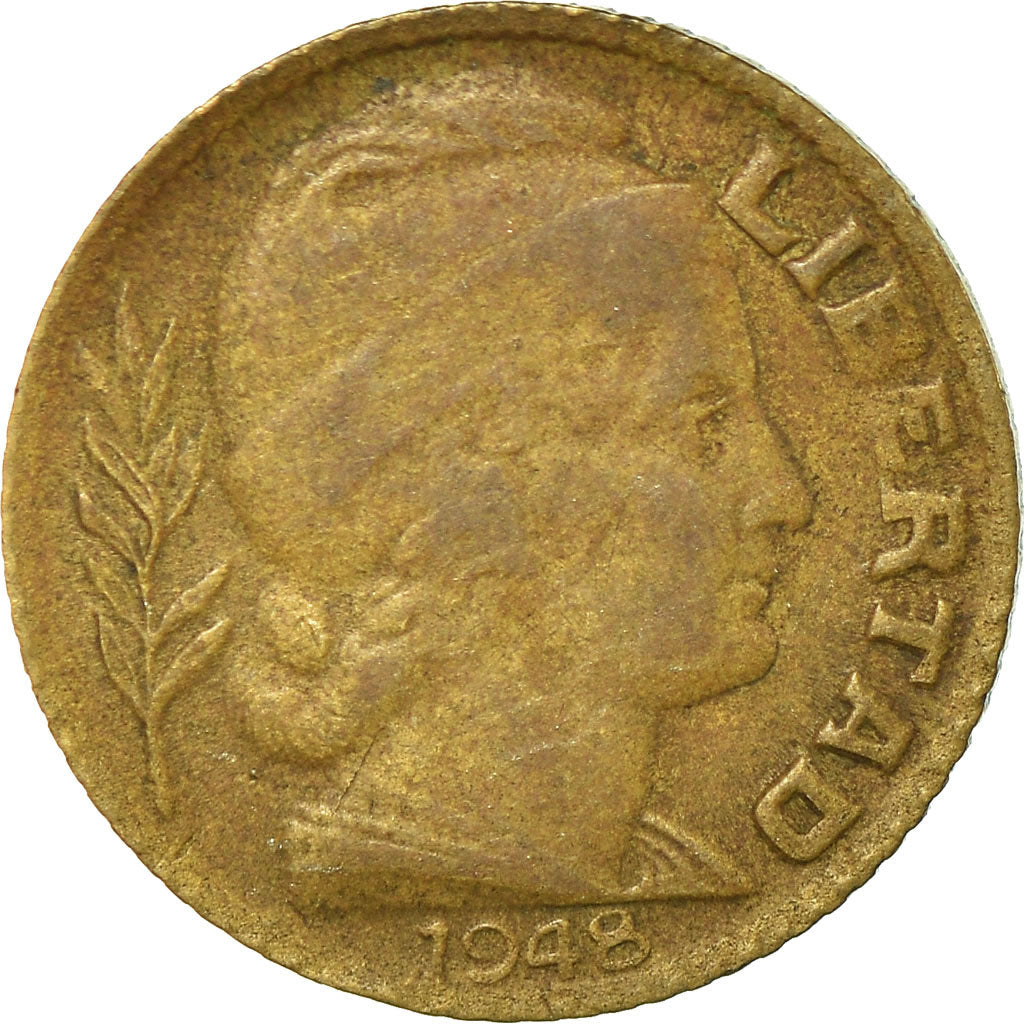 Coin, Argentina, 5 Centavos, 1948, EF(40-45), Aluminum-Bronze, KM:40