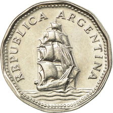 Coin, Argentina, 5 Pesos, 1962, AU(55-58), Nickel Clad Steel, KM:59