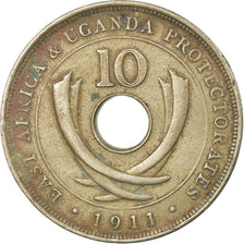 Moneta, AFRICA ORIENTALE, George V, 10 Cents, 1911, BB, Rame-nichel, KM:8