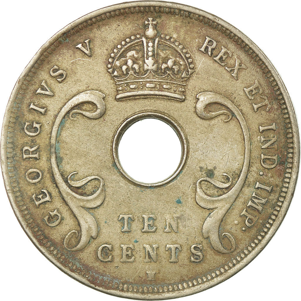Moneta, AFRICA ORIENTALE, George V, 10 Cents, 1911, BB, Rame-nichel, KM:8