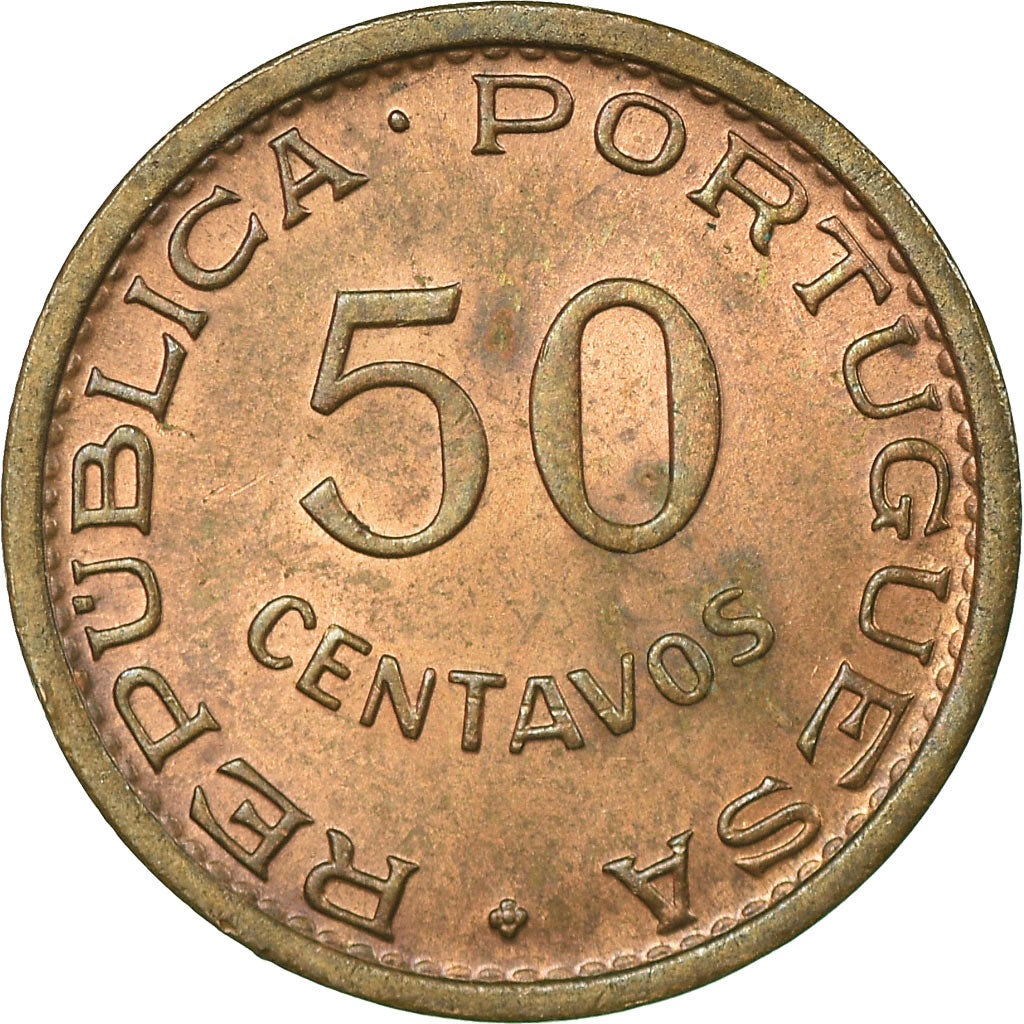 Coin, Angola, 50 Centavos, 1958, EF(40-45), Bronze, KM:75