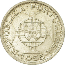 Moneta, Angola, 10 Escudos, 1955, SPL-, Argento, KM:73