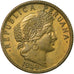 Coin, Peru, 10 Centavos, 1949, EF(40-45), Brass, KM:226.2