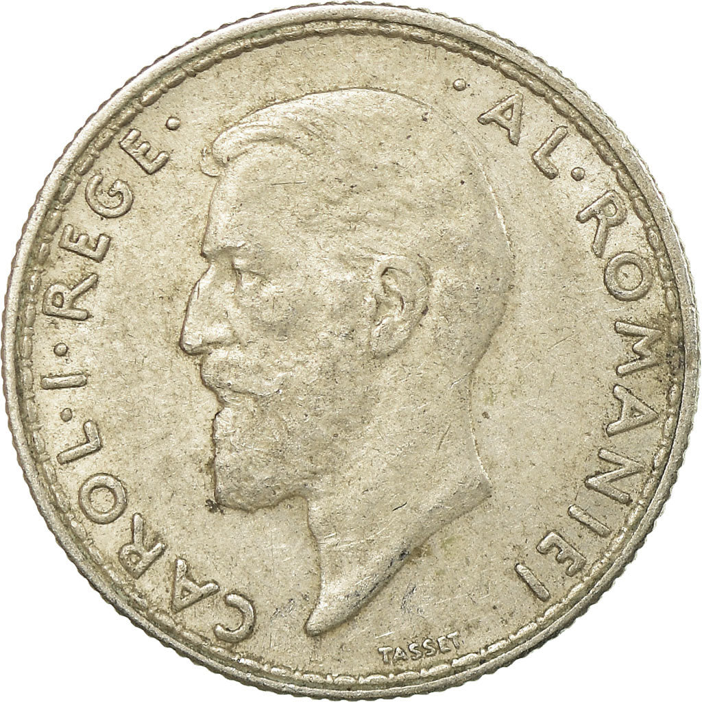 Moneda, Rumanía, Carol I, 50 Bani, 1910, MBC, Plata, KM:41