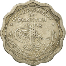 Coin, Pakistan, Anna, 1948, EF(40-45), Copper-nickel, KM:3