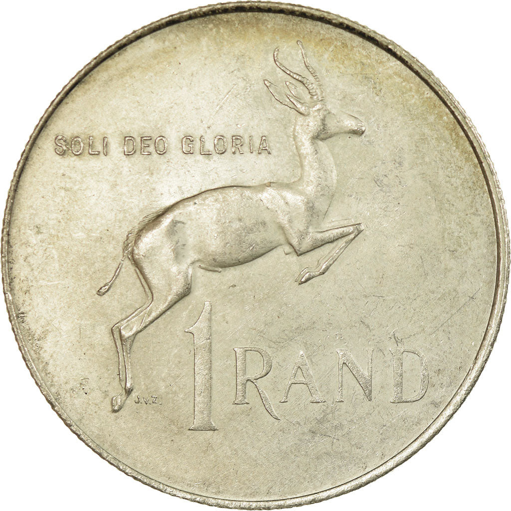 Coin, South Africa, Rand, 1967, EF(40-45), Silver, KM:72.1