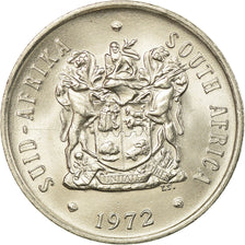 Coin, South Africa, 20 Cents, 1972, AU(55-58), Nickel, KM:86