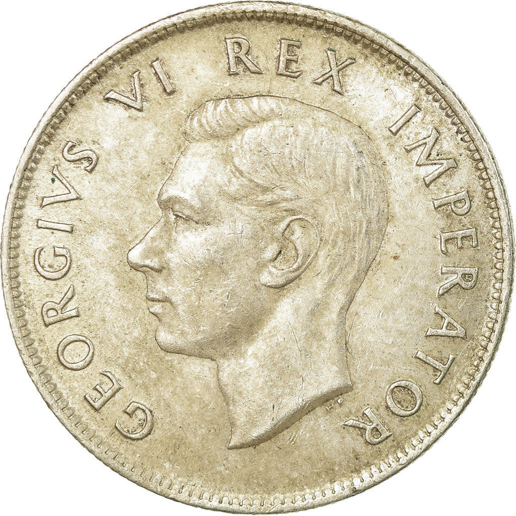 Coin, South Africa, George VI, 2-1/2 Shillings, 1941, EF(40-45), Silver, KM:30