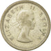 Moneta, Sudafrica, Elizabeth II, 6 Pence, 1957, BB, Argento, KM:48