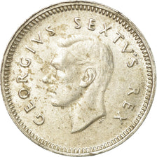 Münze, Südafrika, George VI, 3 Pence, 1952, SS, Silber, KM:35.2