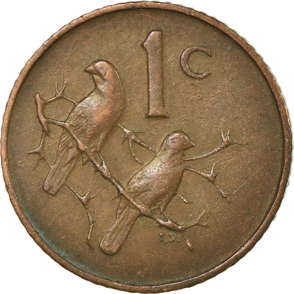 Coin, South Africa, Cent, 1966, EF(40-45), Bronze, KM:65.1