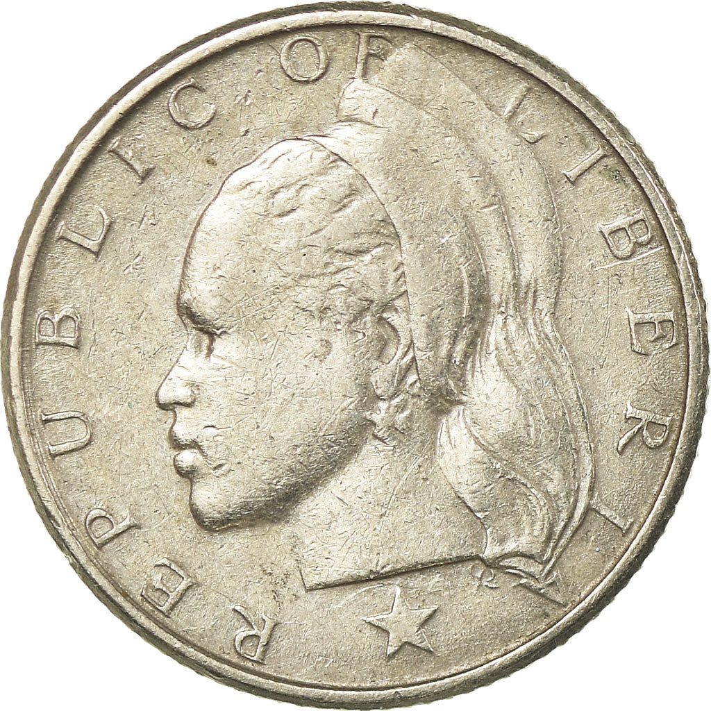 Coin, Liberia, 10 Cents, 1975, EF(40-45), Copper-nickel, KM:15a.2