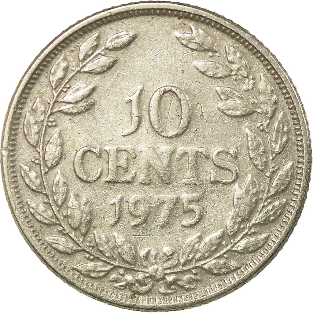 Coin, Liberia, 10 Cents, 1975, EF(40-45), Copper-nickel, KM:15a.2